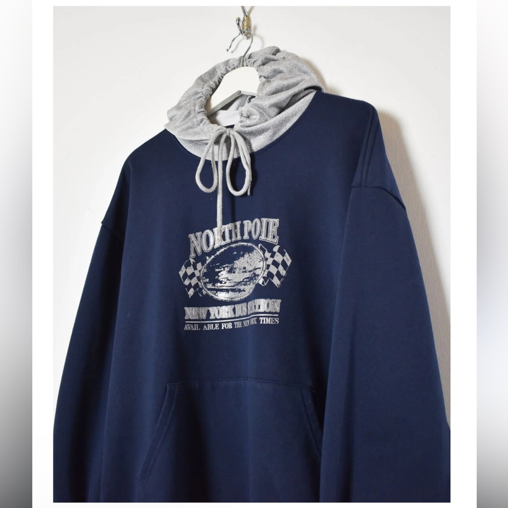 Men's Navy Blue Hoodie